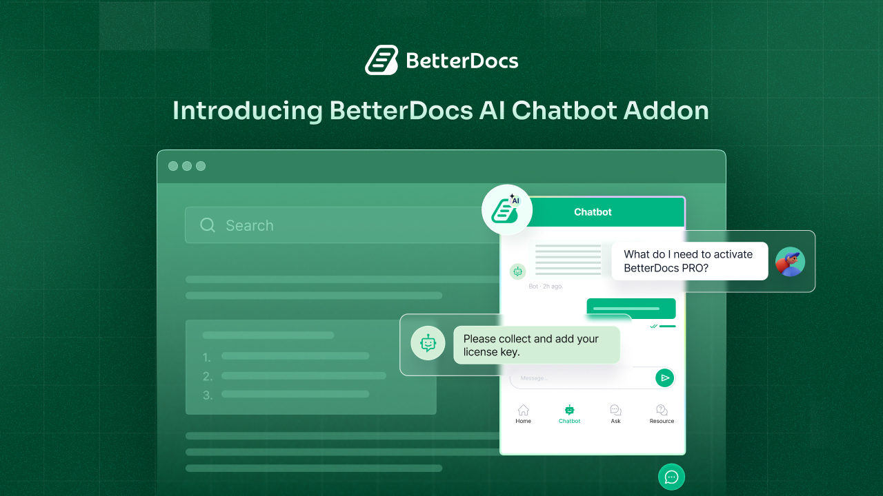 Introducing AI Chatbot for WordPress Website for Documentation Queries Powered by BetterDocs 8 Introducing AI Chatbot for WordPress Website for Documentation Queries Powered by BetterDocs - Featured Image